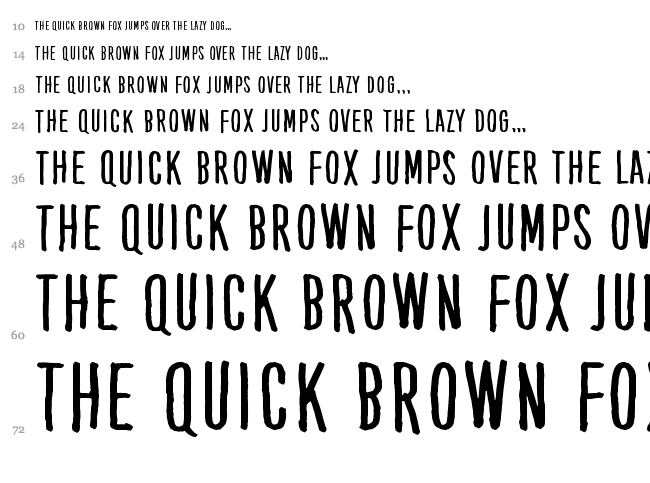 Kube Vertiko font waterfall